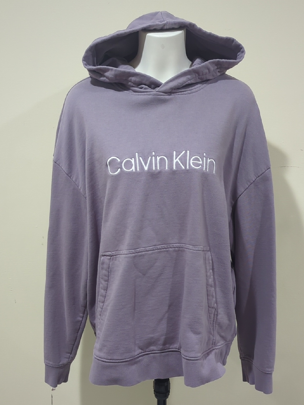 Calvin Klein Dusty Purple Logo Hooded Sweatshirt